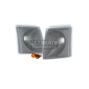 Front Indicators Lights Lamps Ford Transit Mk4 Van 1991-8/1994 Clear 1 Pair - Picture 1 of 12