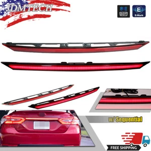 Red LED Tail Lamp For Toyota Camry 8th Gen 2018-2024 Rear Center Trunk Light - Picture 1 of 14