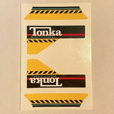 Custom Replacement Cab & Body Stickers Decals #93901 Mighty Dump Tonka Truck  - Image 1 of 2