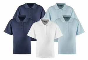 Genuine School Uniforms Girl's Short Sleeve Polo Shirts (Assorted) 5/6 - Picture 1 of 1