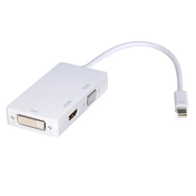 B57 3-in-1 Mini DisplayPort Adapter: HDMI, VGA, DVI, Thunderbolt für MacBook - Bild 1 von 4
