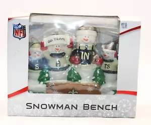 Estatua banco muñeco de nieve de los New Orleans Saints de la NFL nueva en caja - Imagen 1 de 7