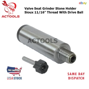 Valve Seat Grinder Stone Holder Sioux 11/16" Thread With Drive Ball ACTOOLS USA - Bild 1 von 19