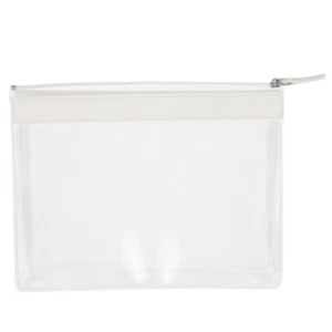 Borsa impermeabile con cerniera viaggio portatile plastica trasparente trucco - Foto 1 di 12