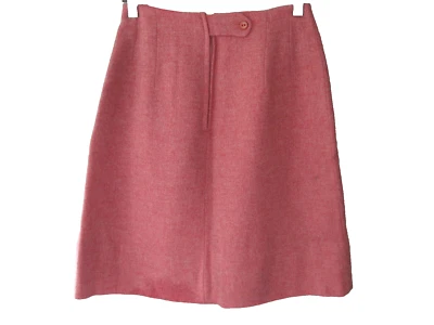 HERMOSA FALDA FORRADA DE LANA ROSA VINTAGE AÑOS 60 Foto 1 de 4