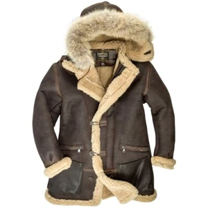 COCKPIT USA B-7 Aleutian WWII Sheepskin Parka Z21M035 USA MADE - Picture 1 of 5
