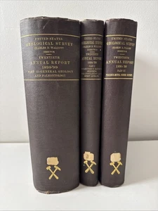 1898-99 Annual US Geological Survey - Geology - Maps - USGS Plates - C. Walcott - Picture 1 of 14