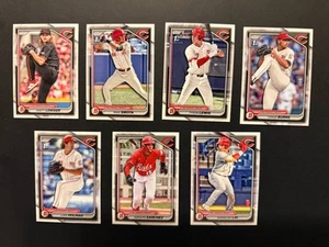 2024 Topps Bowman Draft Complete Team Set - 1st Cincinnati Reds Chase Burns - Bild 1 von 2