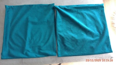 Kissenhüllen, Kissenbezüge Petrol 40x40 2 Stück Samt ähnlich - Bild 1 von 2