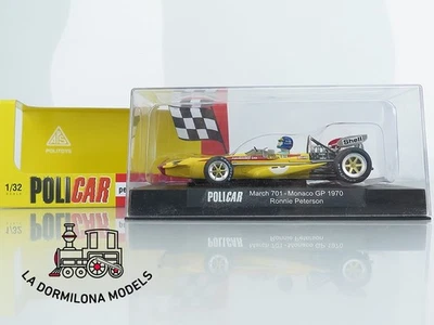 RB409 Scalextric Slot POLICAR CAR04c MARCH 701 - Monaco 1970 - OVP - Imagen 1 de 4