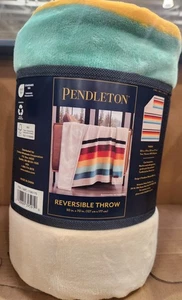 Pendleton Plush Throw 50 in. x 70 in. - Mount Foraker - New - Ultra Soft Rainbow - Picture 1 of 3