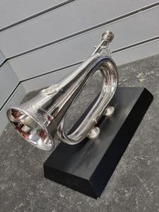SILBERHORN PLATTIERT DAS GEWEHRE REGIMENT MILITÄR ARMEE STAND PRÄSENTATION - Bild 1 von 15