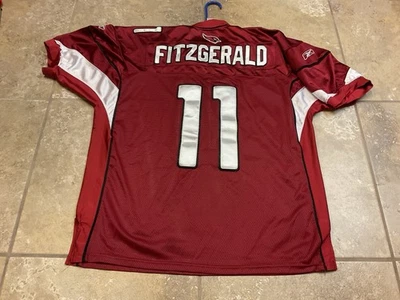Camiseta Larry Fitzgerald Arizona Cardinals Reebok Auténtica Para Hombre Talla 52 Cosida NFL Foto 1 de 4