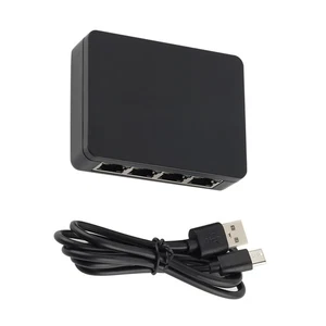 New 1 TO 4 Ways 1000Mbps RJ45 LAN Network Internet Ethernet Splitter Adapter - Picture 1 of 18