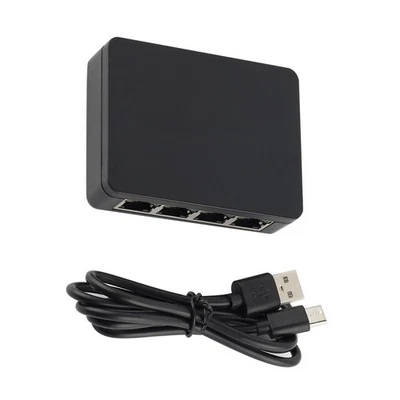 New 1 TO 4 Ways 1000Mbps RJ45 LAN Network Internet Ethernet Splitter Adapter - Image 1 of 4