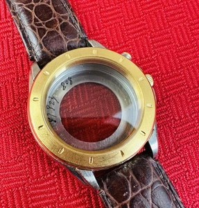 Seiko 5M22-6B60 Cassa Lunetta Cinturino Cristallo Fibbia Lotto Ricambi Cinetico Da Riparazione - Foto 1 di 11