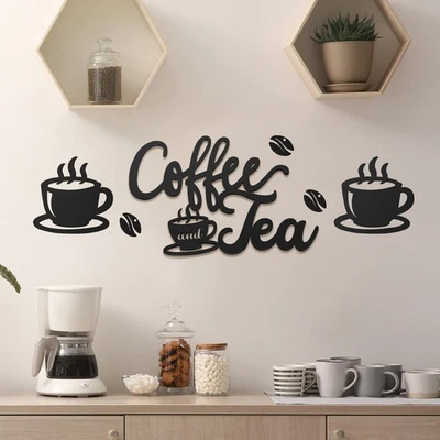 Rustic Coffee Bar Metal Sign | Wall Decor for Home, Office, Kitchen - Image 1 of 4