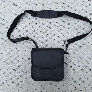 Vintage Macintosh Apple Quicktake 100 Schwarz Leder Tragetasche Logo Tasche - Bild 1 von 7