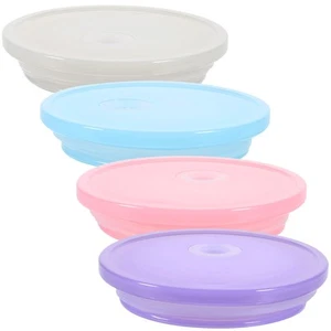4 Pcs Mason Cup Lid Mug Lids Travel Reusable Tumbler Replacement - Picture 1 of 12