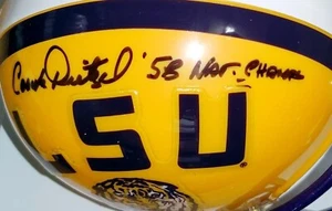 Paul Dietzel Signed LSU Tigers Mini Helmet W/ Inscription PSA/DNA - Picture 1 of 4