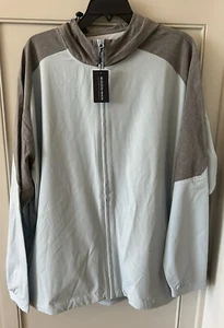 NEU Mizzen+Main Herren hellblau Hydrashift Kapuze Performance Jacke Fit XXL - Bild 1 von 6
