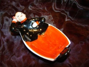 Coupelle Figurine Pierrot Pierrette Groom Style Art Deco-allemand Style Art Nouv - Picture 1 of 3