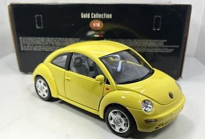 VOLKSWAGEN ESCARABAJO BURAGO 1998 ESCALA 1/18 “VERSIÓN AMARILLA” Foto 1 de 4