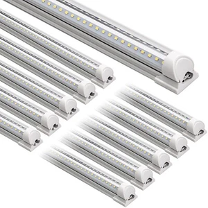 Barrina T8 LED Shop Lights 6FT 60W 8500LM 5000K, Clear Cover, Garage Light Ce... - Picture 1 of 9
