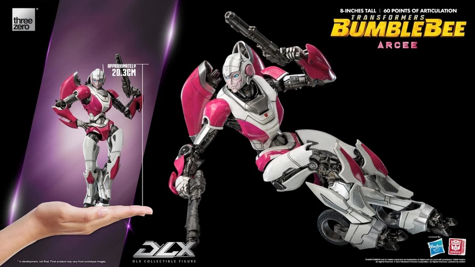 3A Threezero Transformers Bumblebee DLX Arcee 3Z01740W0 Action Figure In Stock