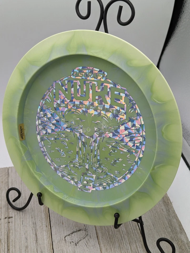 New Discraft 2023 Aderhold Tour Series ESP Nuke Driver Golf Disc 170-172 Grams - Image 1 of 4