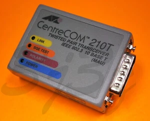 Allied Telesis CentreCOM 210T Twisted Pair Transceiver - Picture 1 of 2