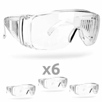 XRGO XMGL8 PPE Anti-Fog Safety Glasses UV Work Goggles Anti Scratch 6 Packs - Image 1 of 4