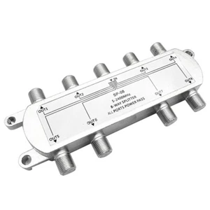 Sdoppiatore 8 Vie 5-2400MHz Segnale Sdoppiatore Satellitare Antenna TV Coassiale HDTV - Foto 1 di 7