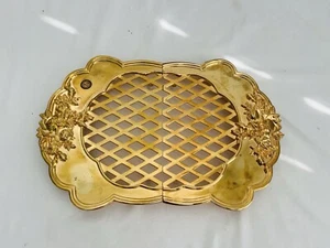 Vintage Royal Doulton Old Country Roses Gold/Silver Collection Expandable Trivet - Picture 1 of 10