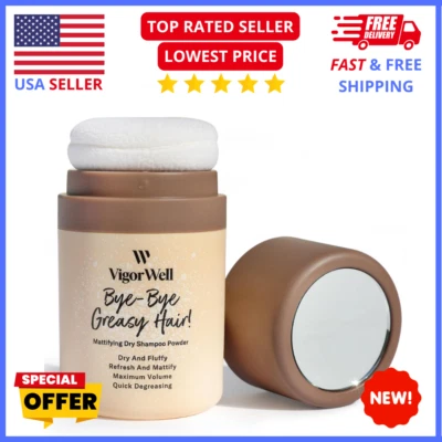 Champú seco en polvo 2 oz - Fórmula voluminizadora sin aerosol para cabello oscuro Foto 1 de 4