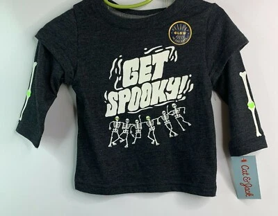 Camisa Cat & Jack 12 meses "Get Spooky" Brilla en la Oscuridad  Foto 1 de 4