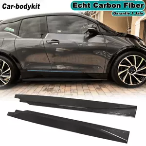 2 uds faldones laterales de carbono accesorios alerón faldones laterales se adapta a BMW i3 2014-2020 - Imagen 1 de 13