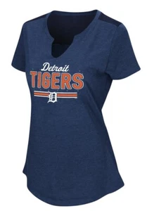 (NEW) Women's Majestic Navy Detroit Tigers Switch Hitter T-Shirt - Size: 2X - Picture 1 of 2