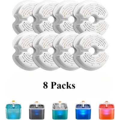 8x Pet Water Fountain Replacement Filters for Catit Cat Dog Drinking Flower New - Image 1 of 4