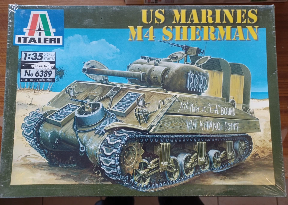 1:35 Italeri 6389 US Marines M4 Sherman  selten - Bild 1 von 1