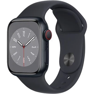 Apple Watch Series 8 41mm (Cellular) Aluminum Midnight Midnight Band -Acceptable - Zdjęcie 1 z 2