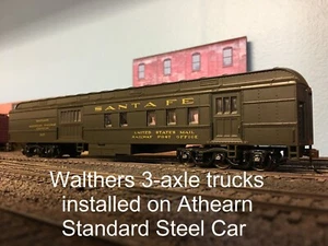 Truck Adapter KIT to install Walthers 3-axle trucks on Athearn Standard Pass car - Bild 1 von 6