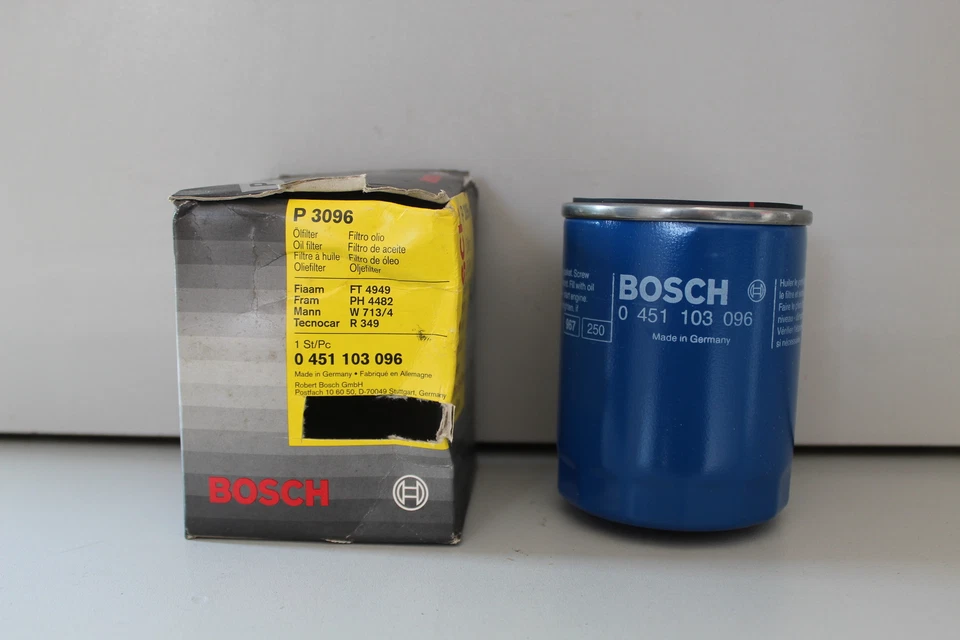 FILTRO OLIO PER FIAT 127 128 Ritmo X 1/9 Lancia Delta Prisma I 831 Y10 156 BOSCH - Image 1 of 4