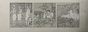 Zeichnung Illustration Tusche Max Radler Simplicissimus Personen Hirsche - Picture 1 of 9