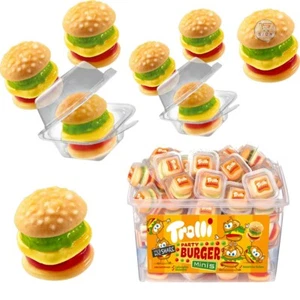 Trolli Party Burger Mini Süßigkeiten Obst Schichten Geschmack Party Pack - Bild 1 von 4