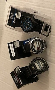 3 Vintage Casio Uhren 3 Stück MRW200H-2BOS, EAWWV-200A und DW9052-1BOS - Bild 1 von 9