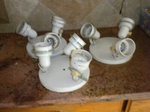 3 Light Fixtures some ware older see all pics read info Ceiling Lights - Picture 1 of 8