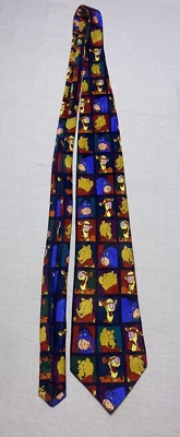 Corbata de cuello vintage para hombre *WINNIE THE POOH* Disney Tigger Eeyore dibujos animados novedad Foto 1 de 4