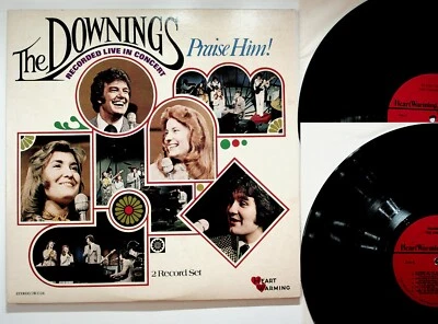 Downings Praise Him Live Concert 2xLP Gospel 1975 HeartWarming R3326 — 第 1/4 张图片