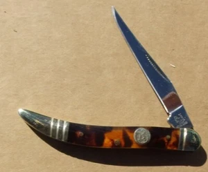 Rough Rider RR505 Baby Toothpick Imitation Tortoise Shell knife 3" closed - Picture 1 of 2